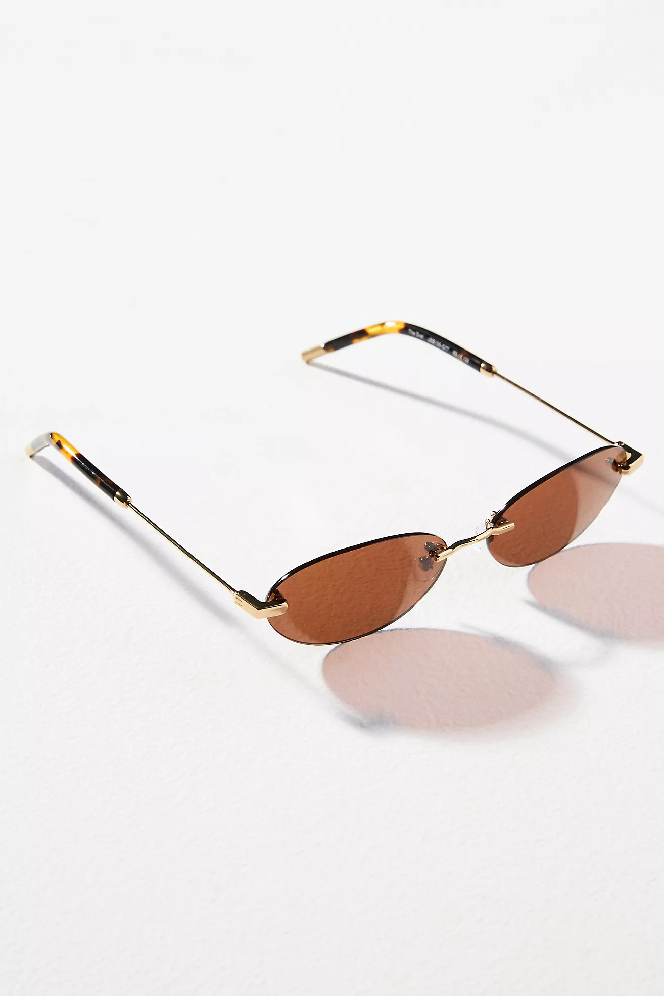 Jenny Bird Frameless Oval Sunglasses | Anthropologie (US)