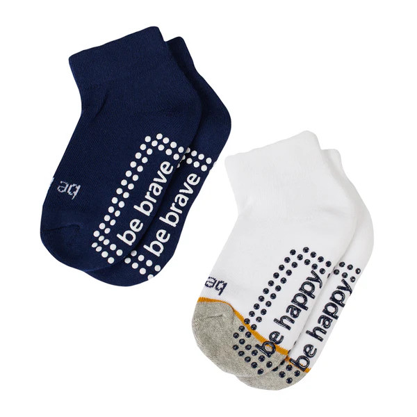 Boys 2 Pack Grip Socks 2T-4T (Aidan) | Sticky Be Socks