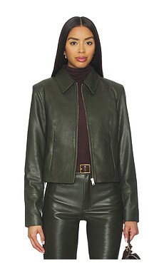LAMARQUE Oceana Jacket in Dark Olive from Revolve.com | Revolve Clothing (Global)