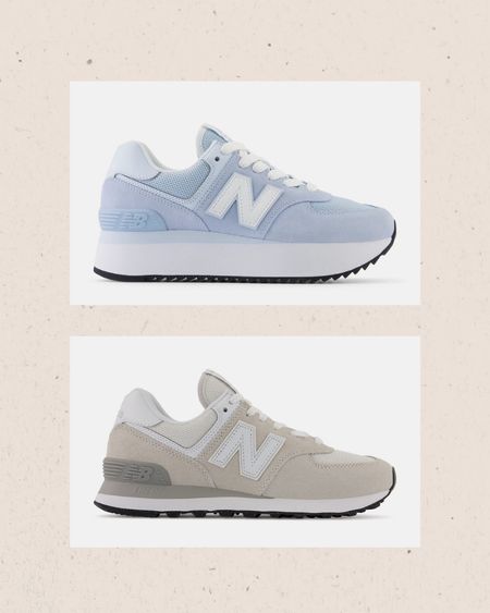 New balance tennis shoes 

I ordered by true size 8 in both! 

Both are new balance 574 but the blue tennis shoes have a platform!! 

#LTKfindsunder100 #LTKshoecrush #LTKfitness