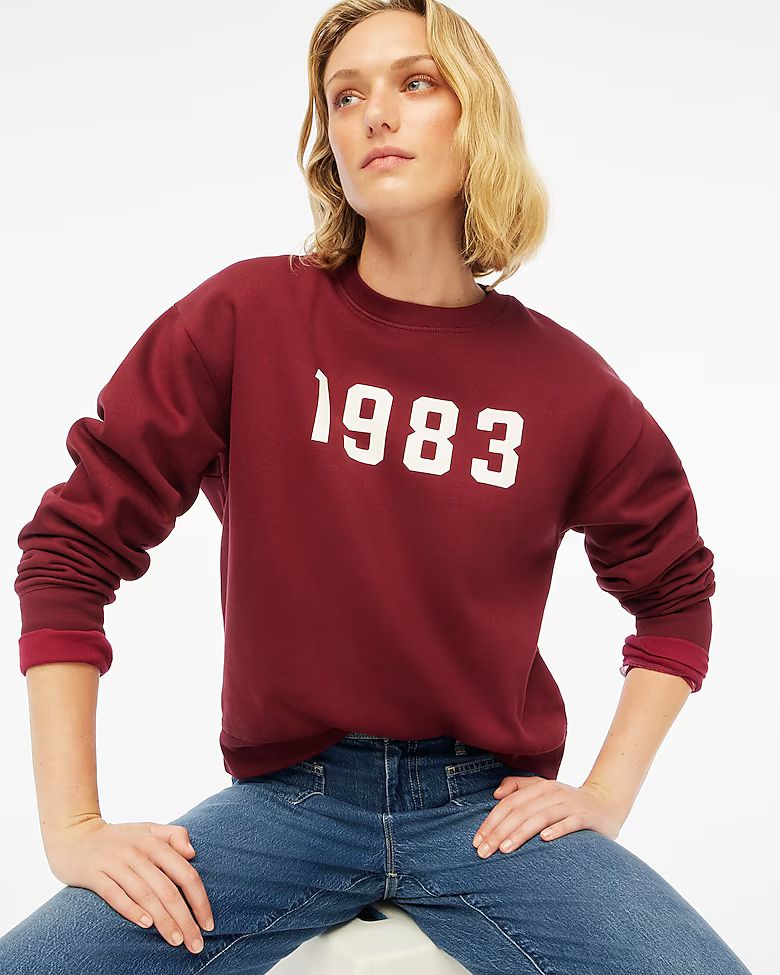 "1983" sweatshirt | J.Crew Factory