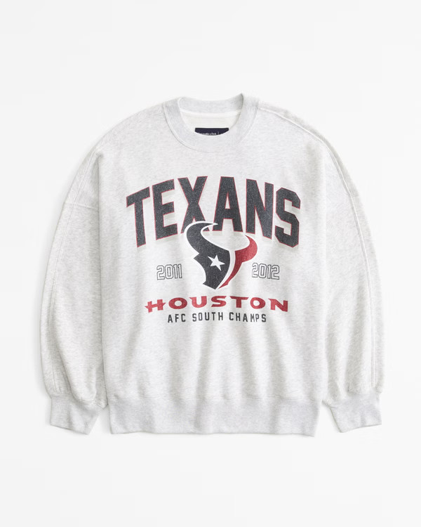 Houston Texans Graphic Oversized Sunday Crew | Abercrombie & Fitch (US)
