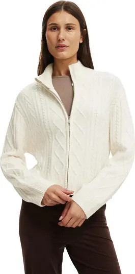 Women's Cable Knit Bomber | Nordstrom