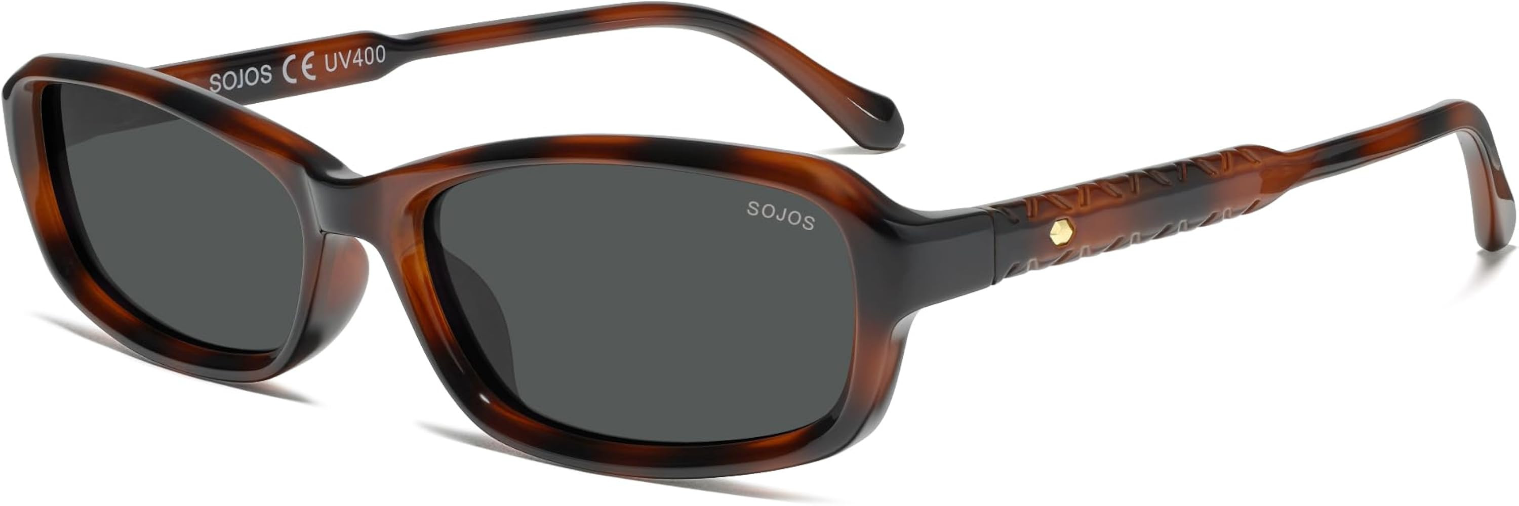 SOJOS Ocean Collection Retro Rectangular Polarized Sunglasses for Women Men Narrow 90s Square Sha... | Amazon (US)