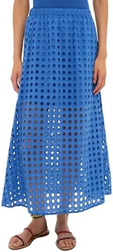 2026 Women Summer Casual Eyelet Bohemian Maxi Skirt Beach Long Skirt with Mini Underneath | Amazon (US)