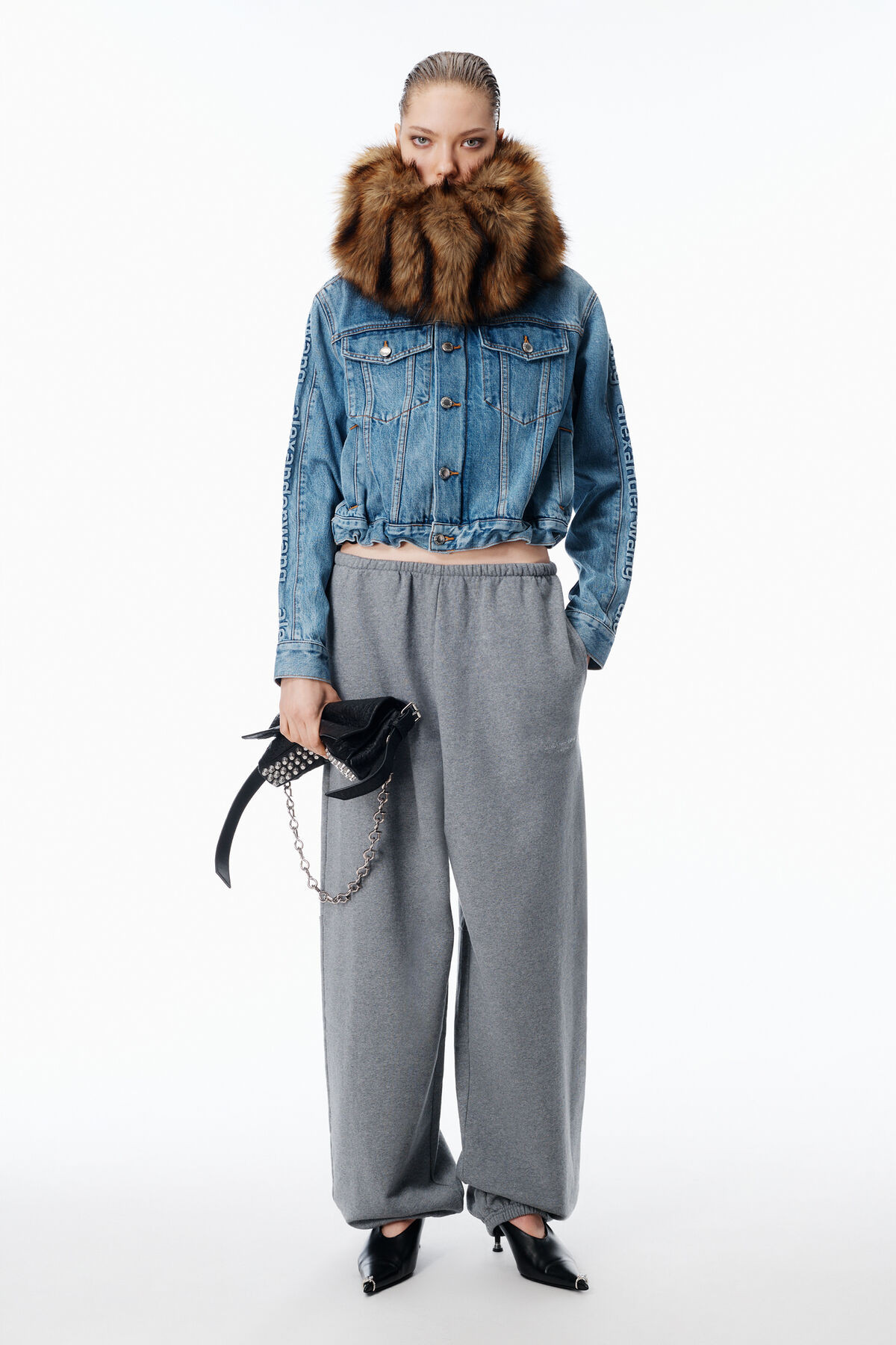 Mid-Rise Sweatpant in Cotton Terry Relaxed | Alexander Wang US