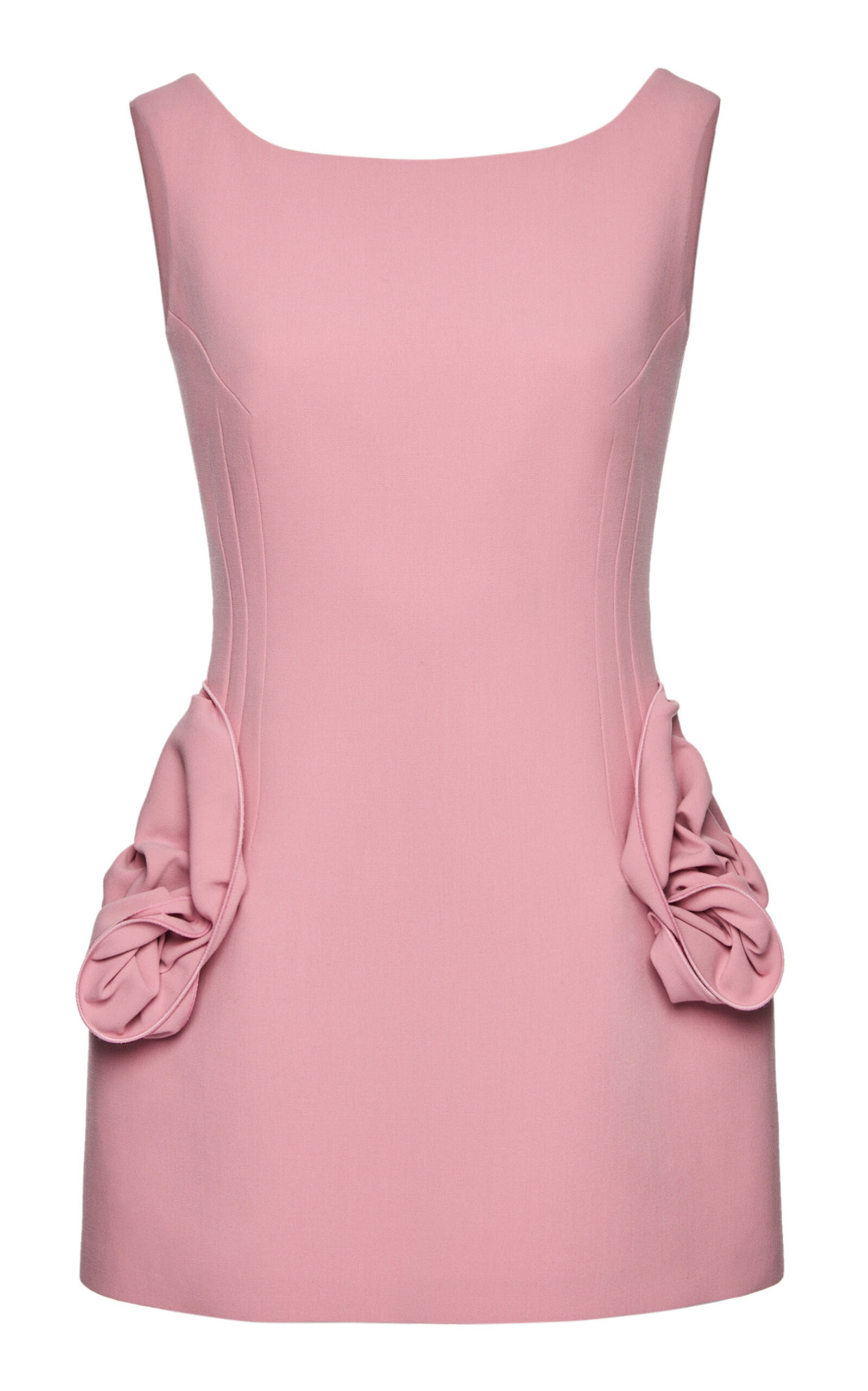 Magda Butrym Floral-Appliquéd Wool Gabardine Mini Dress - Moda Operandi | Moda Operandi (Global)