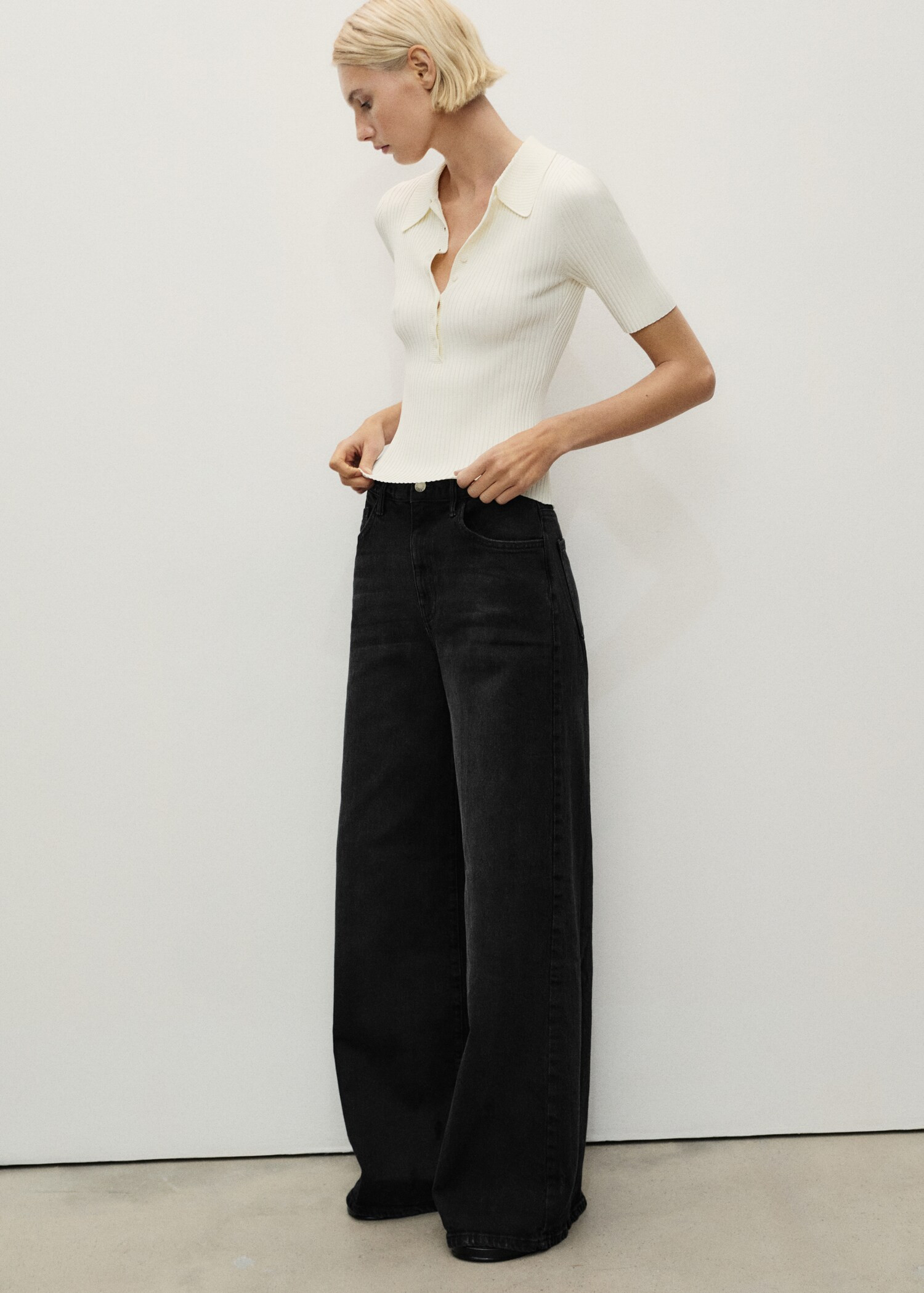 High-rise wideleg jeans - Women | MANGO USA | Mango (US/MX/AU)