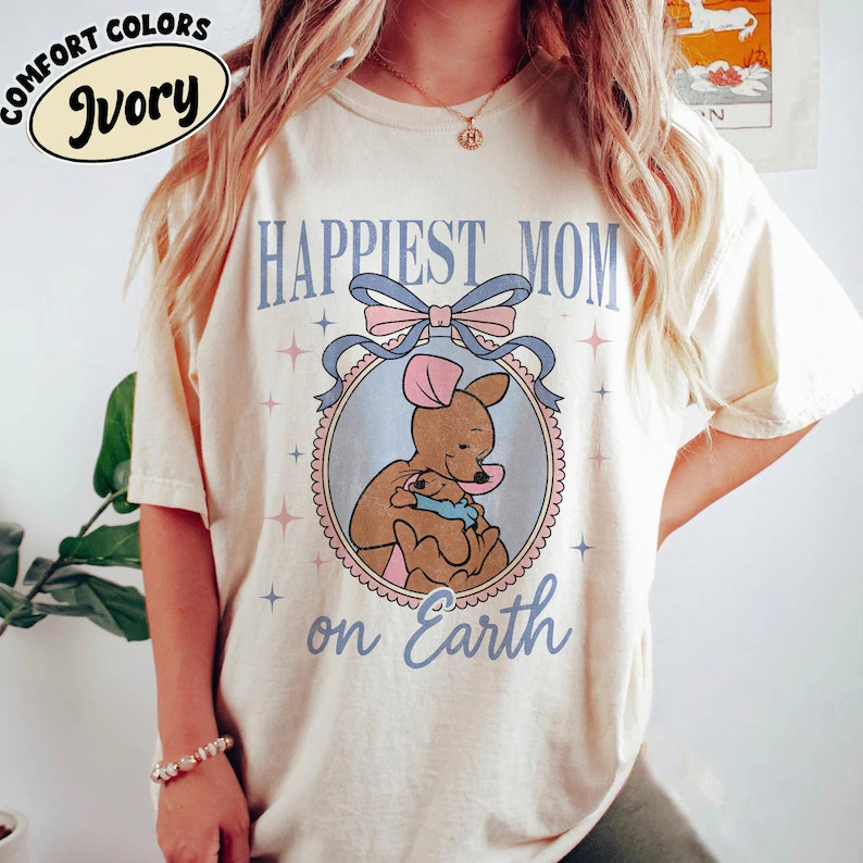 Mama Kanga & Roo Shirt, Winnie the Pooh Mama Tee, Retro Mother's Day Disney Shirt, Classic Pooh M... | Etsy (Global)