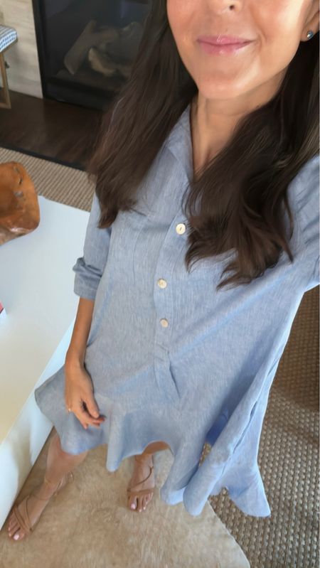 Today’s casual work outfit. The cutest chambray shirt dress. I’m wearing an XS. Size up if you want a little extra length.

#LTKfindsunder50 #LTKstyletip #LTKworkwear