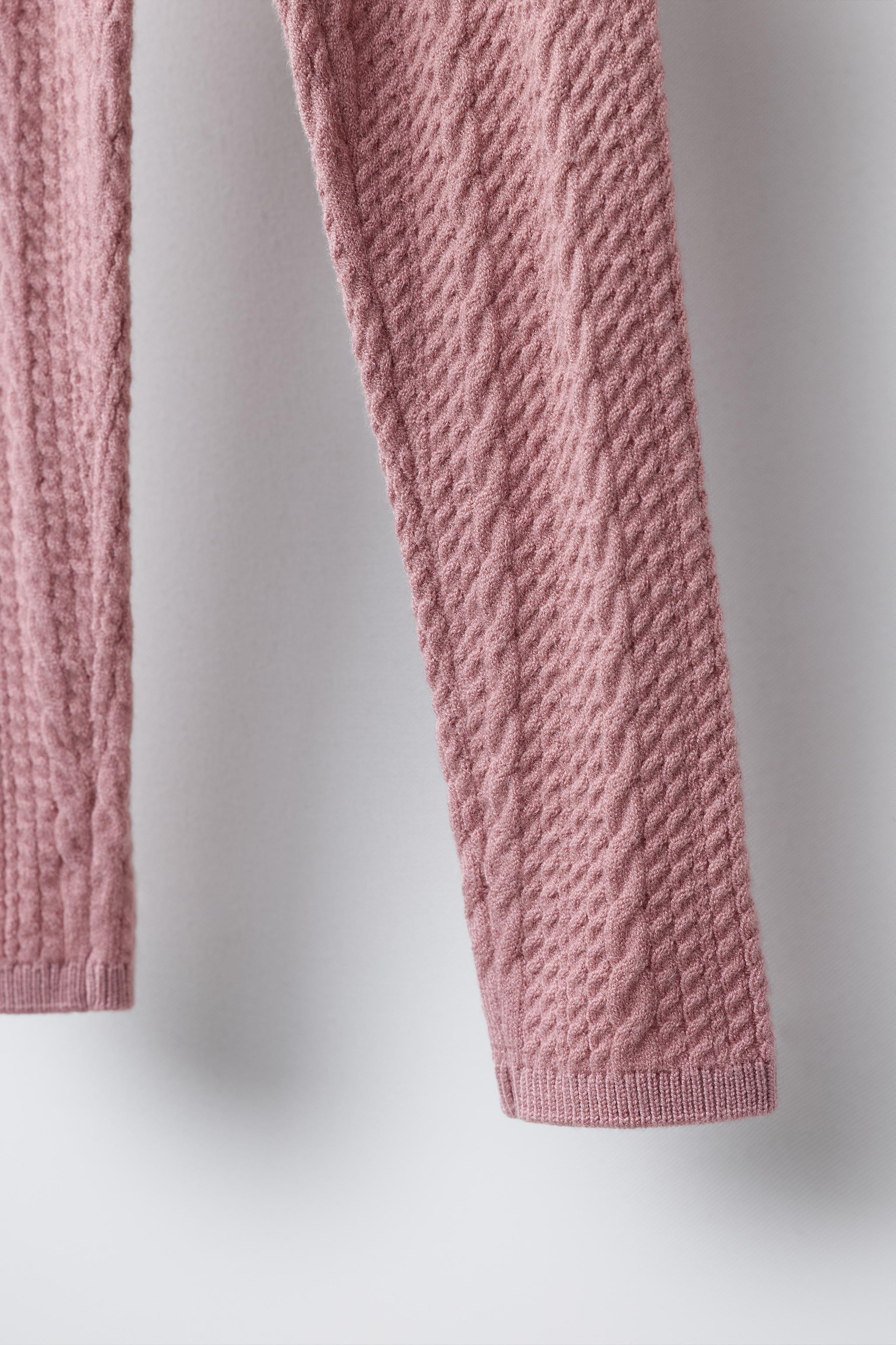 CABLE KNIT LEGGINGS | Zara US