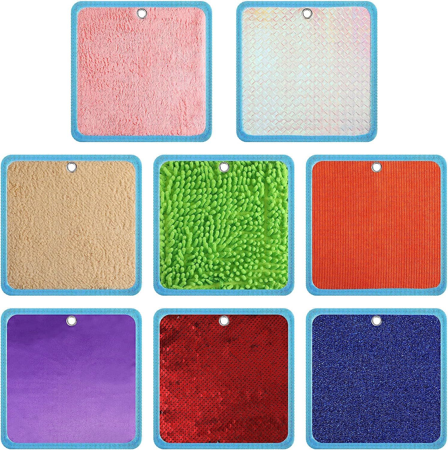 8 Set Sensory Mini Mats Assorted Textured Play Mat Sensory Mats for Autistic Children Texture Sen... | Amazon (US)