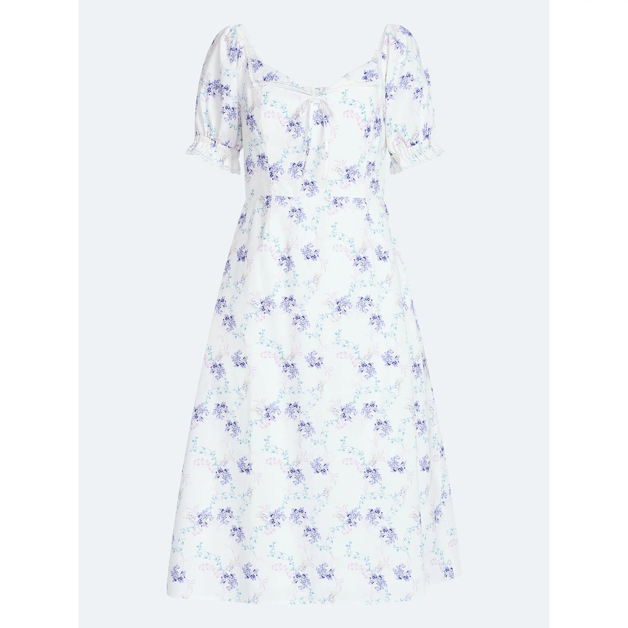 Scoop Women's and Women's Plus Lace Collar Dress, Sizes XS-4X | Walmart (US)