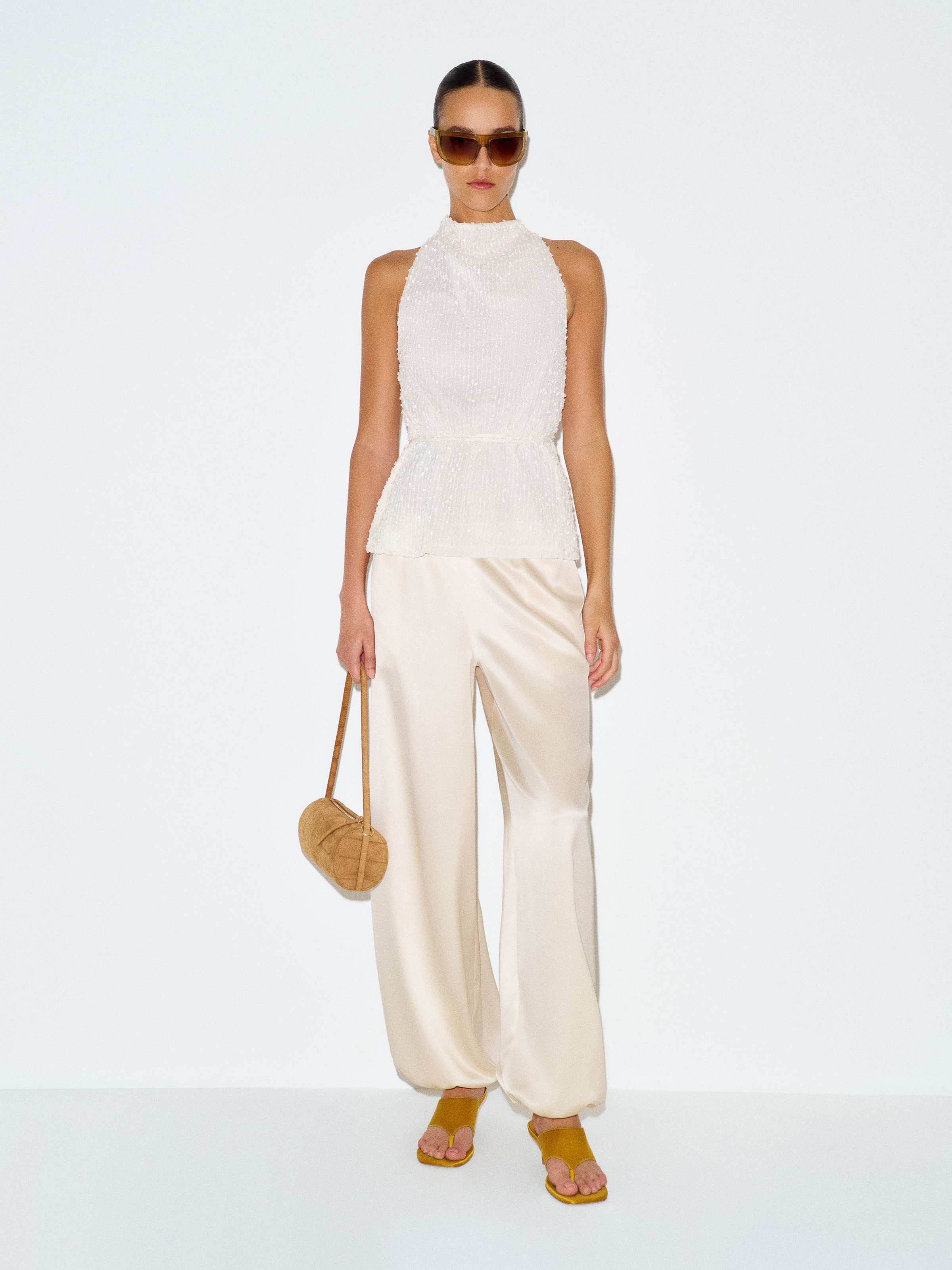 Aven Satin Pant | Reformation (Global)