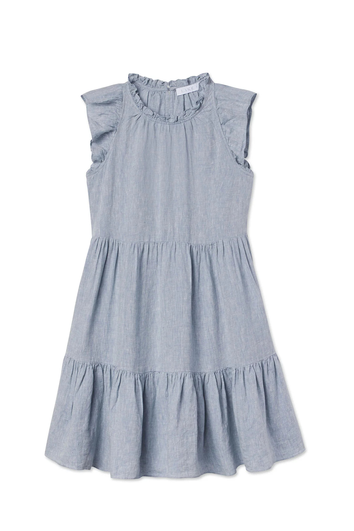 Helen Dress in Blue Linen | Lake Pajamas