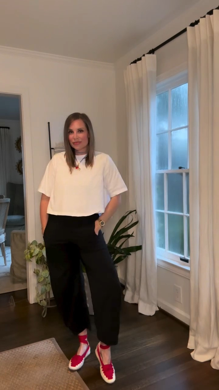 The viral On the Loose & my fave pants are 20% off right now!!! 

The pants I reach for when I want effortless but polished!

My favorite everyday pants styled with a mix of high | low pieces. Easy workwear, travel ready, or carpool cool.😎 

Comment RUTI and I’ll send the links to everything in this look. ❤️🩵

@vivrelle Prada Crossbody
@hm aviators
@roxanneassoulin corded custom charm necklace
@kissmekatejewelry two toned watch band
@amazonfashion stainless pedometer watch 
@oldnavy T
@ruti pants
@loefflerrandall espadrilles 

everyday outfit, elevated basics outfit, casual workwear inspiration, high low fashion styling, travel outfit ideas women, chic mom style, wide leg black pants outfit, effortless polished outfit, affordable luxury fashion mix

#LTKootd #LTKOver40 #LTKSaleAlert