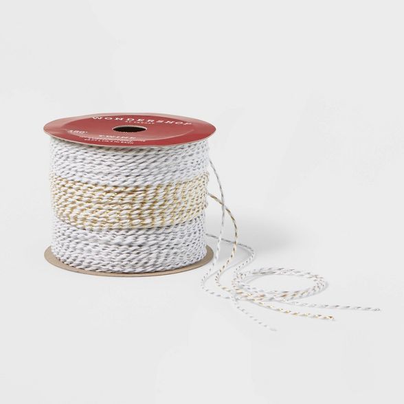 Ribbon 3 End Silver/Gold Baker's Twine - Wondershop™ | Target