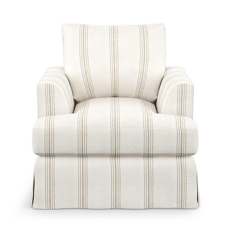 Ava Slipcovered Swivel Glider | Grandin Road | Grandin Road
