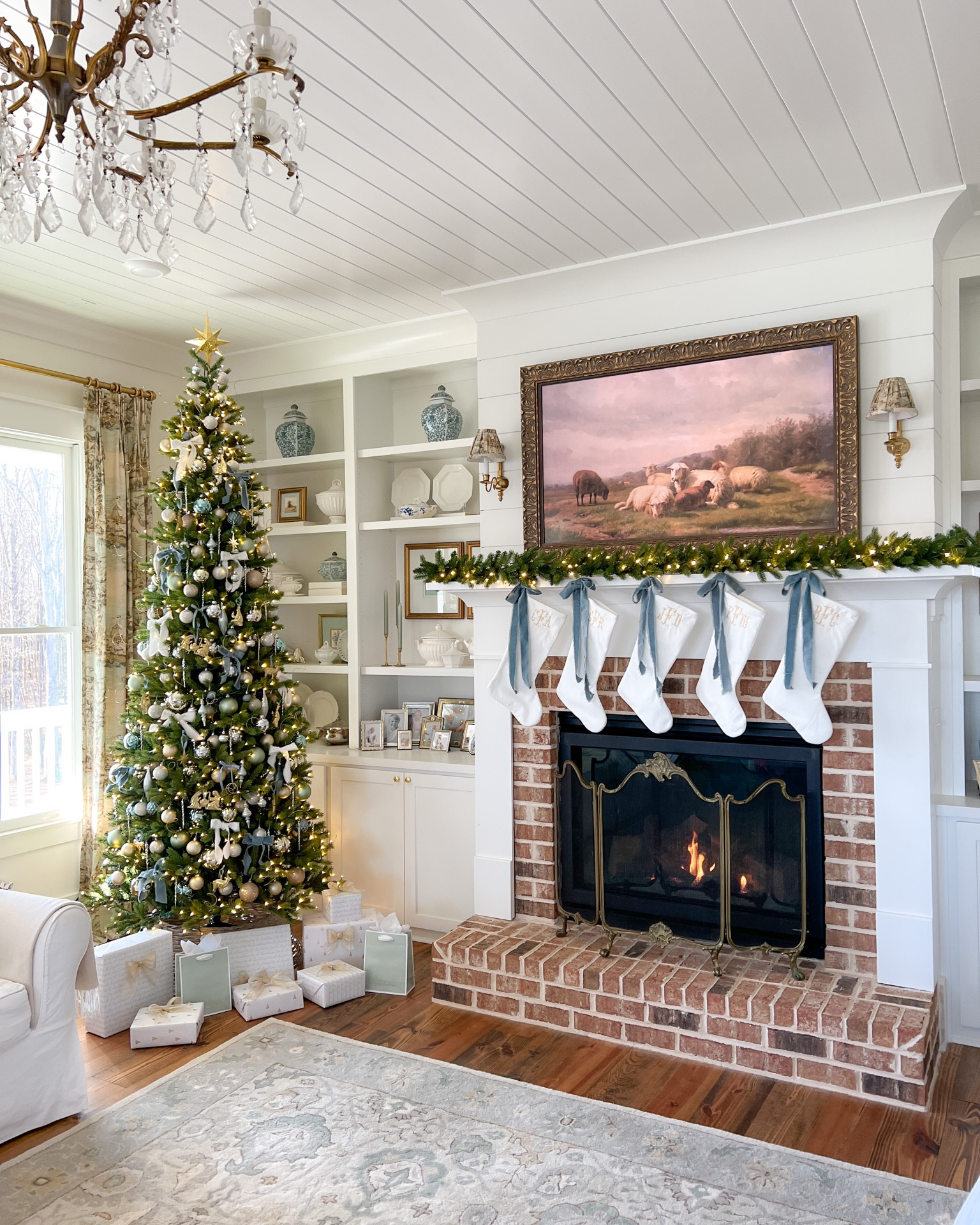 Its beginning to look a lot like Christmas! 🎶 #christmas #christmasdecor #christmasideas #blueandwhitechristmas 

#LTKSeasonal #LTKhome #LTKHoliday