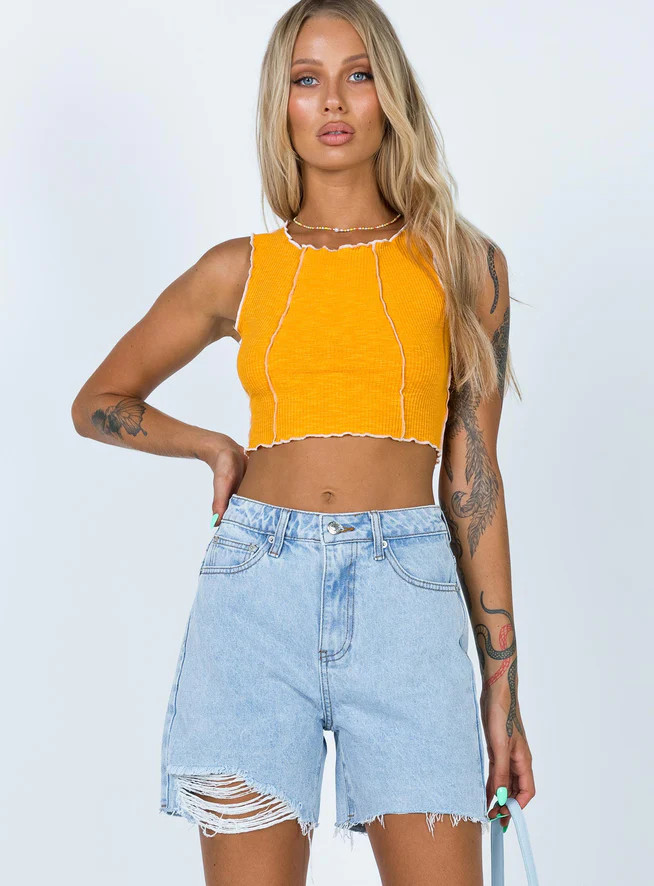 Maggie Denim Shorts Denim | Princess Polly US