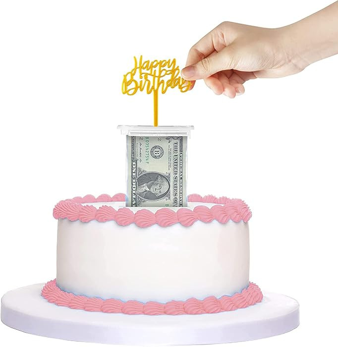 Money Cake Pull Out Kit Includes 1 Money Box 1 Plastic Roll 50 Transparent Bag Connected Pocket, ... | Amazon (US)