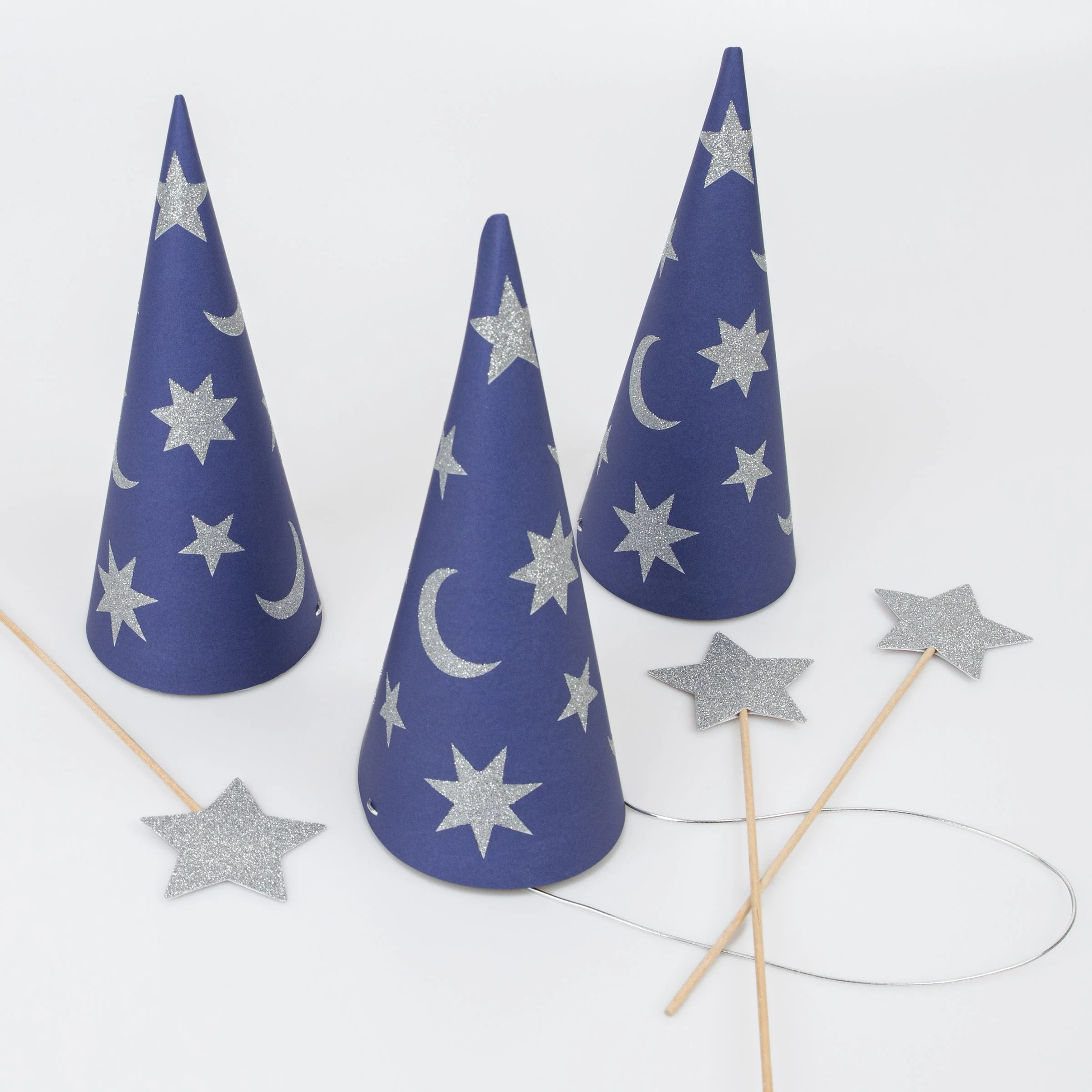 Wizard Party Hats & Wands (x 6) | Meri Meri