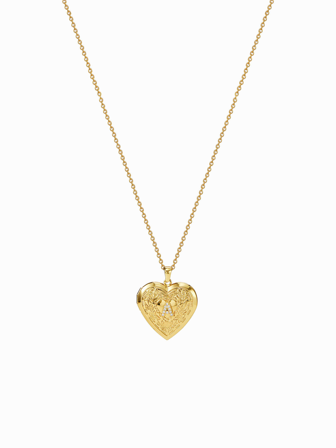 HAERT SHAPED LETTERS PENDANT NECKLACE | Cider