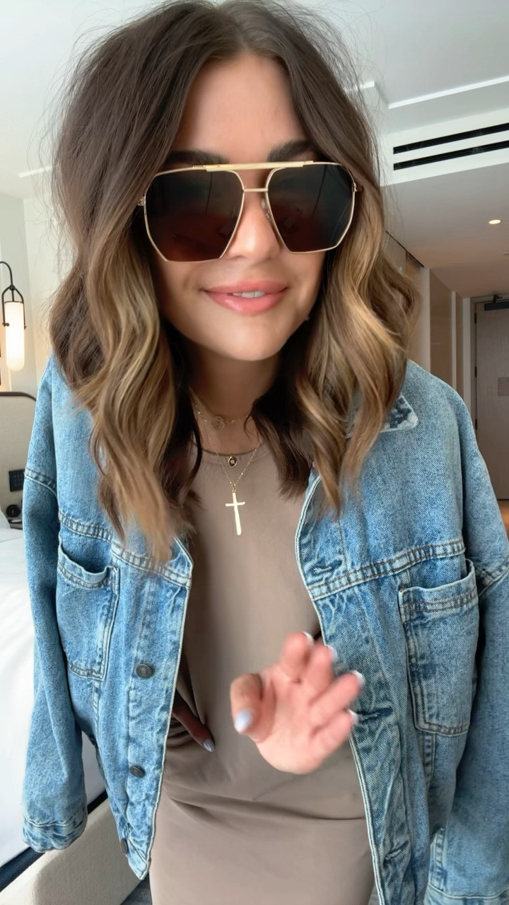 nashville travel fit. this would also be and amazing saturday sports mom fit! size XS in the maxi and size small in the denim jacket. sneakers are tts and my sunglasses are on sale!

#LTKfamily #LTKtravel #LTKstyletip