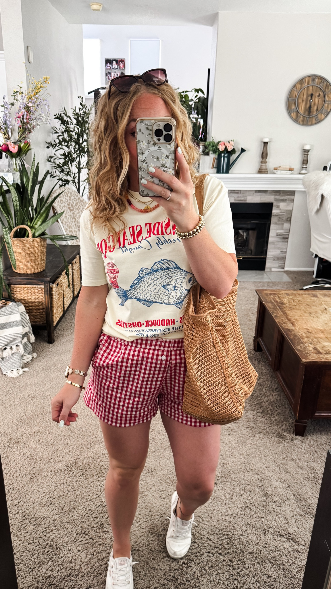 Summer outfit idea from amazon — coastal graphic tee, gingham boxer shorts, mesh tote bag, and white sneakers 





Amazon outfits every outfit inspo, outfit ideas, casual outfits amazon, amazon outfits every day, spring outfits 2026, summer outfits, summer graphic tees, sardine graphic tee, fish graphic tee, summer shorts

#LTKootd #LTKSaleAlert #LTKPetite