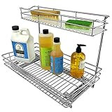 Lynk Professional Under Sink Cabinet Organizer Pull Out Two Tier Sliding Shelf, 11.5w x 18d x 14h-In | Amazon (US)