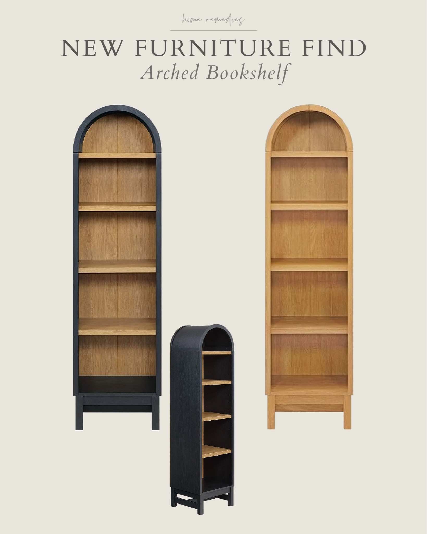 New arched bookshelf from Walmart priced less than $135! Available in two finishes (light honey and black). These will sell out fast!

#LTKSeasonal #LTKHome #LTKStyleTip