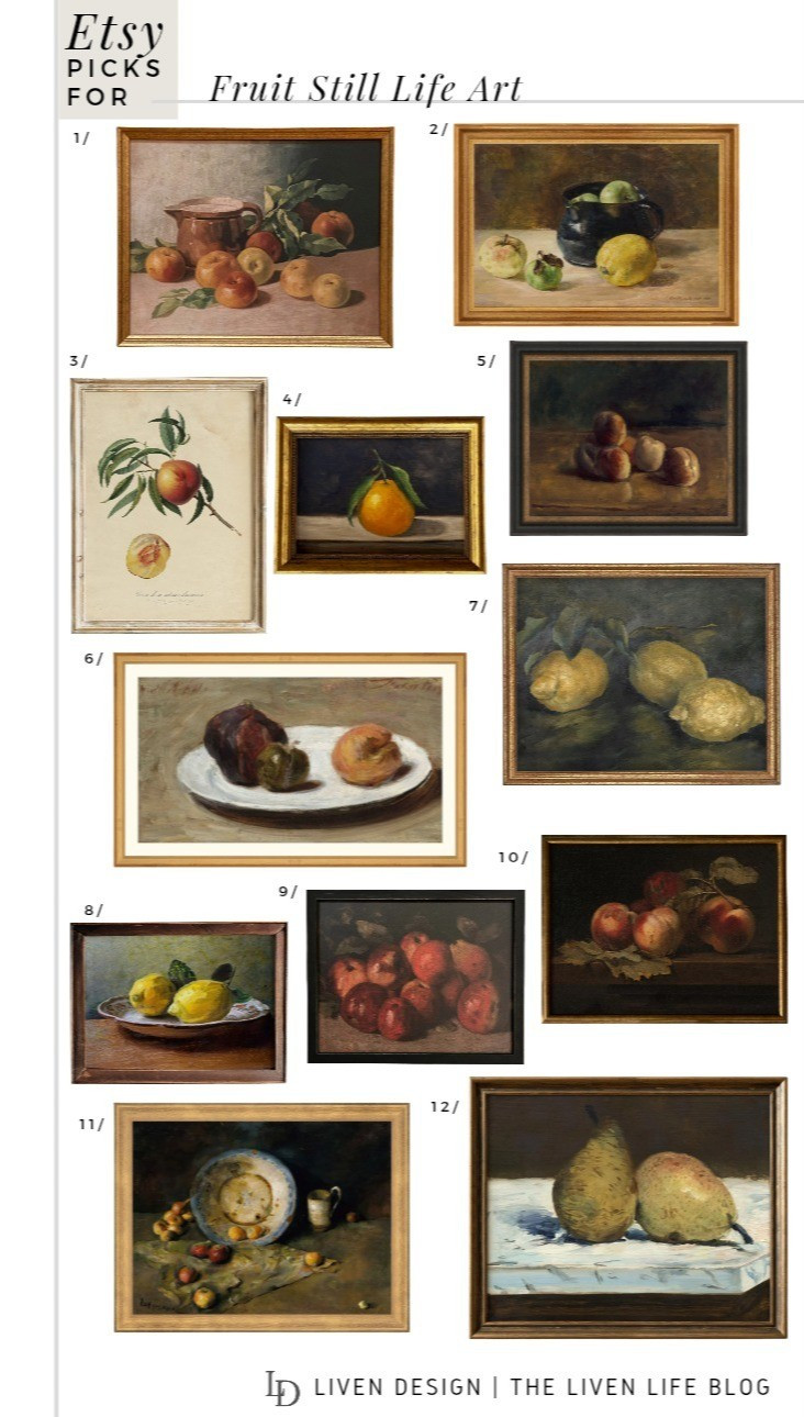Still life fruit art. Etsy art print. Vintage painting. Kitchen decor 

#LTKSeasonal #LTKHome #LTKSaleAlert