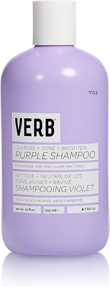 VERB Purple Shampoo - Vegan Toning Shampoo for Blonde, Grey and Silver Hair - Free of Harmful Su... | Amazon (US)
