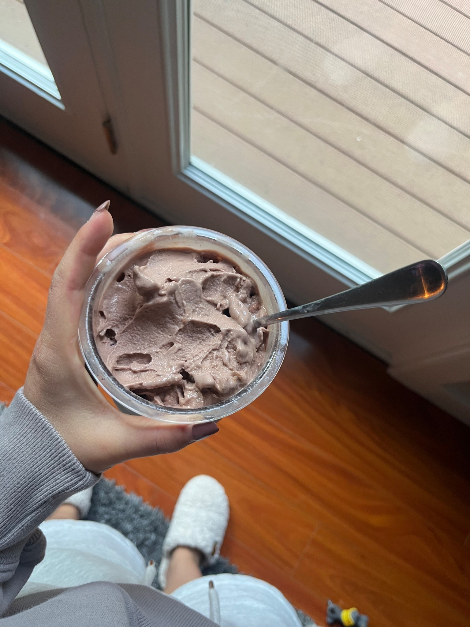 Forever my favorite healthy treat option! This is just a cup of chocolate milk and a sprinkle of sugar free chocolate pudding mix. Then you can mix is anything. Tastes just like chocolate ice cream! 



#LTKfoodie #LTKHome #LTKfitnessgoals