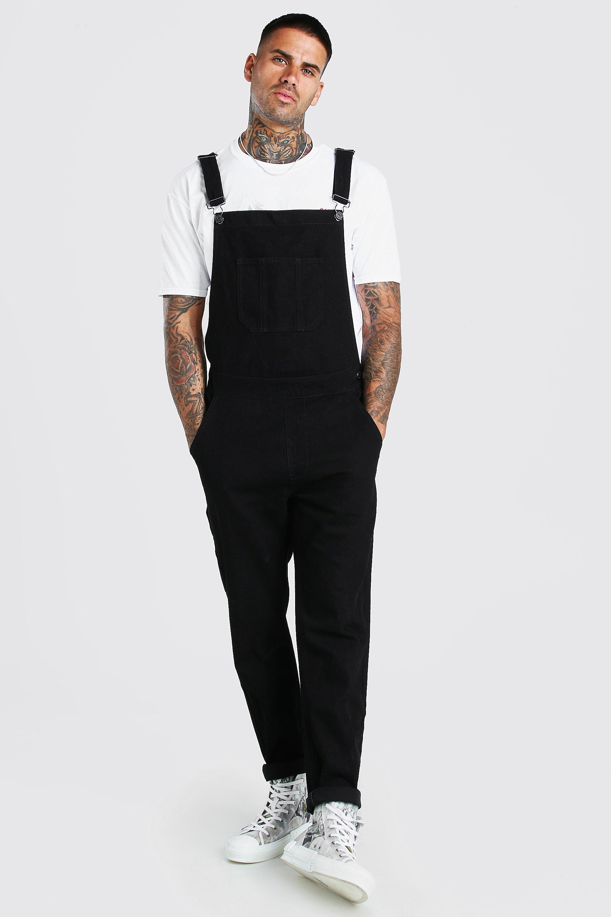 Full Length Denim Overalls | boohooMAN (US & CA)