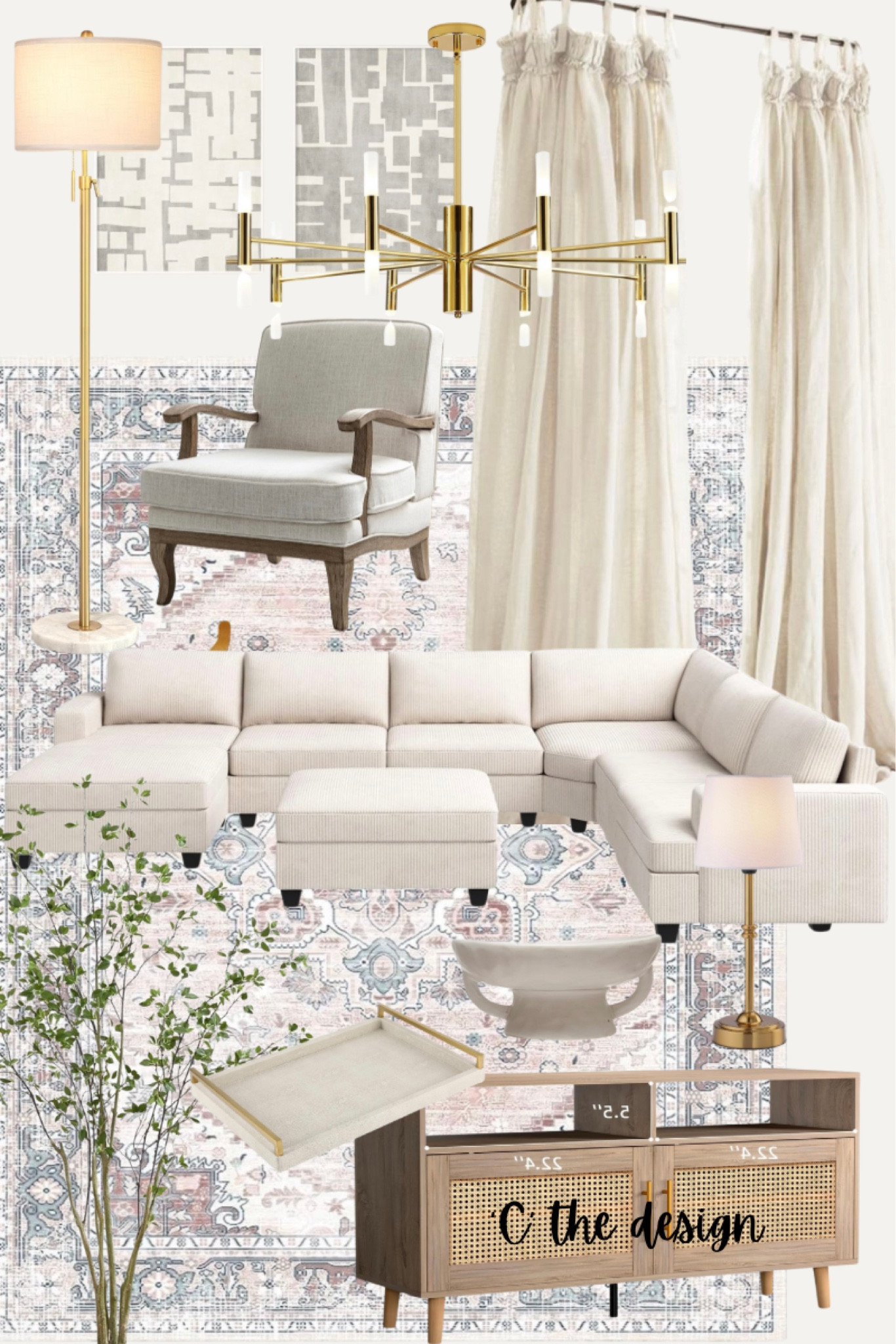 Living room board mood board . Amazon finds