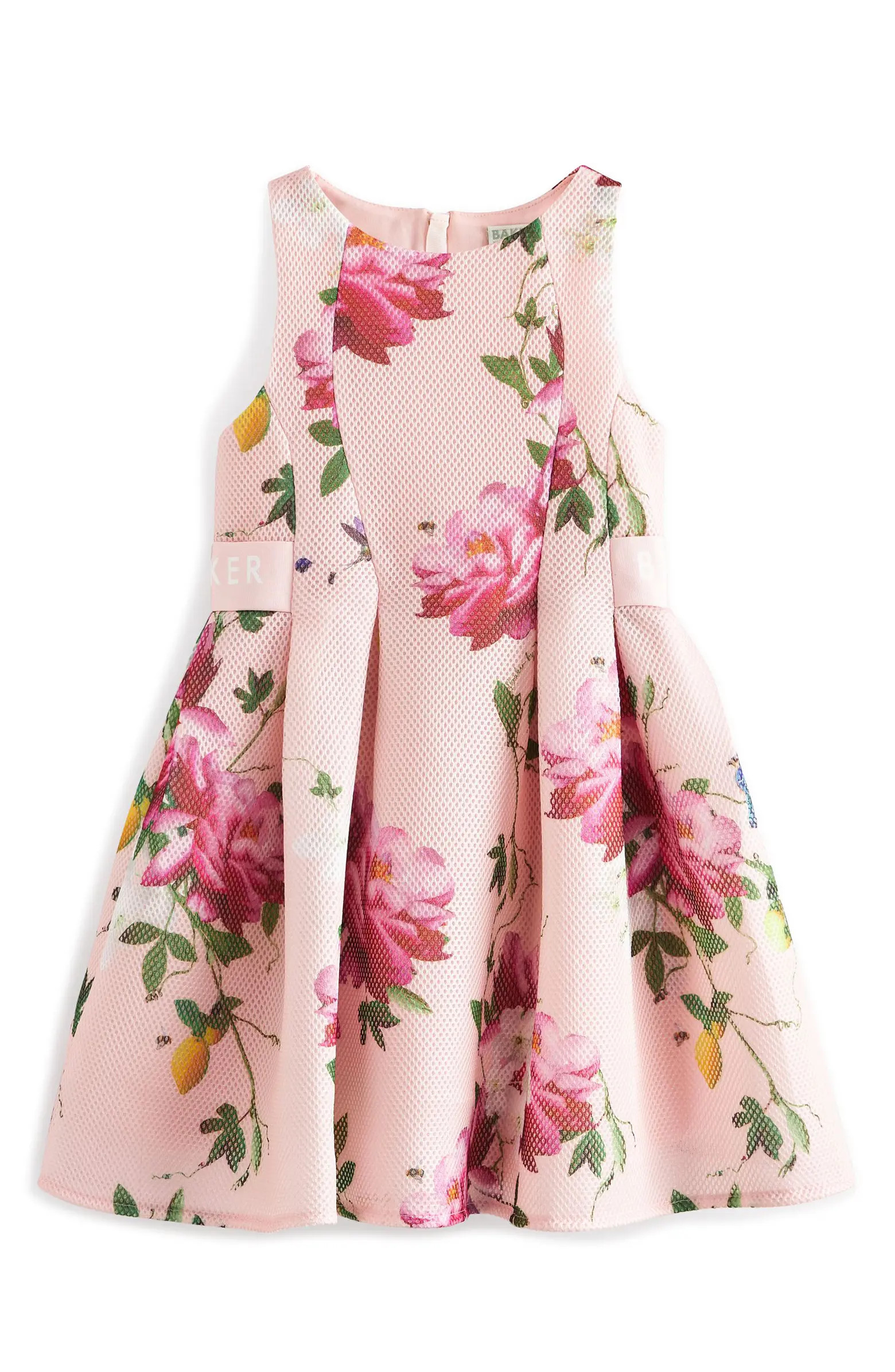 Kids' Airtex Floral Scuba Dress | Nordstrom