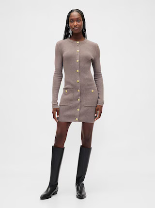 CashSoft Rib Pocket Mini Sweater Dress | Gap (US)