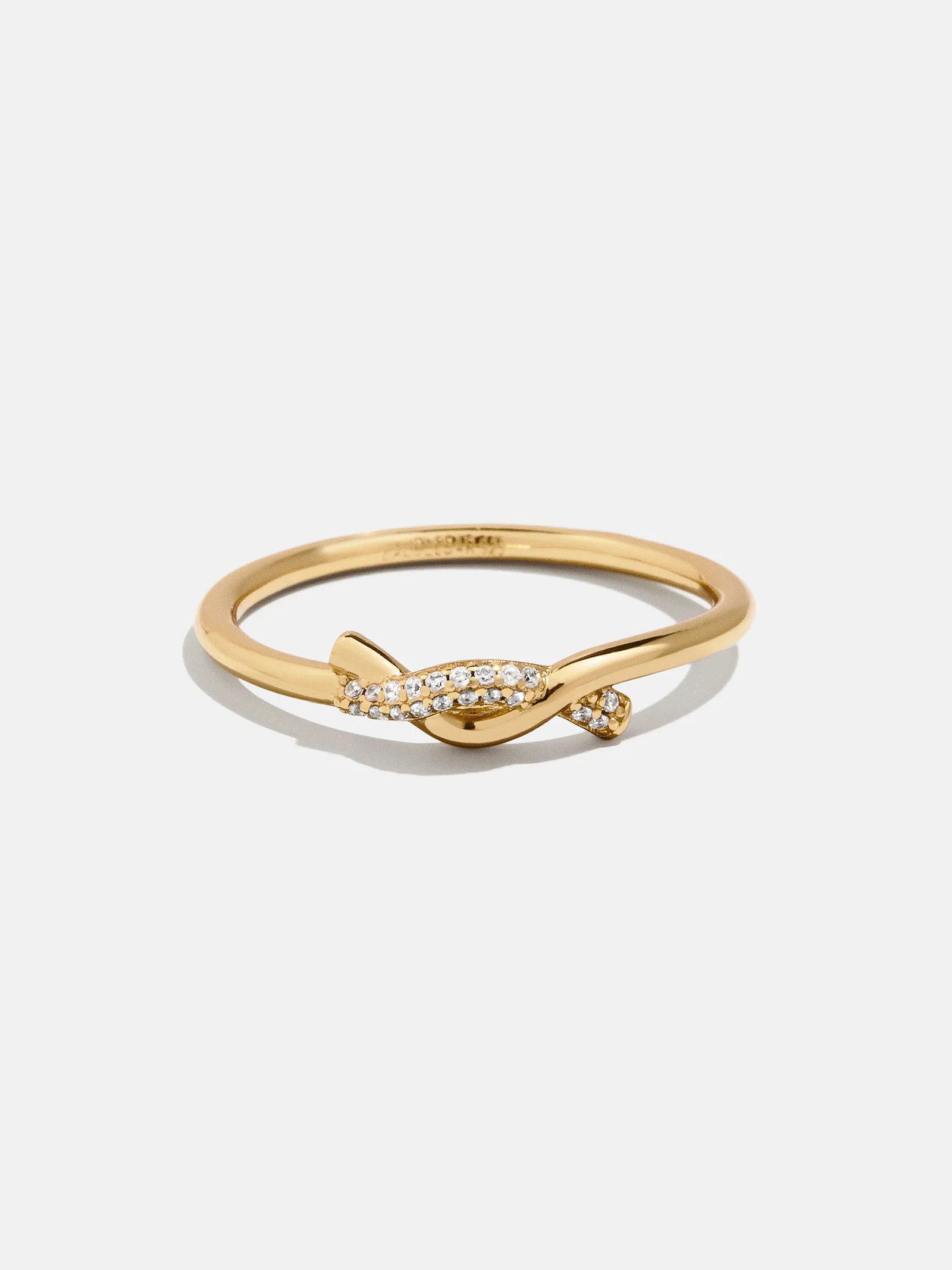 18K Gold Kara Ring - Gold/Pavé | BaubleBar