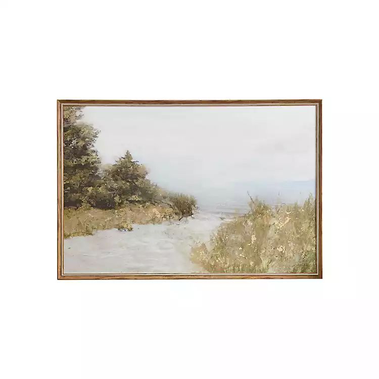 Natural Lake Walk Framed Canvas Art Print | Kirkland's Home