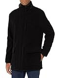 Cole Haan Signature Men's Wool Plush Car Coat, Black, Medium | Amazon (US)