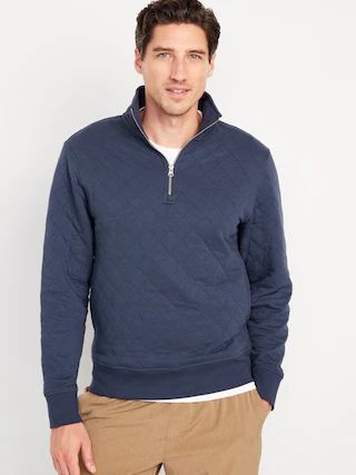 Quilted 1/4-Zip Pullover for Men | Old Navy (US)