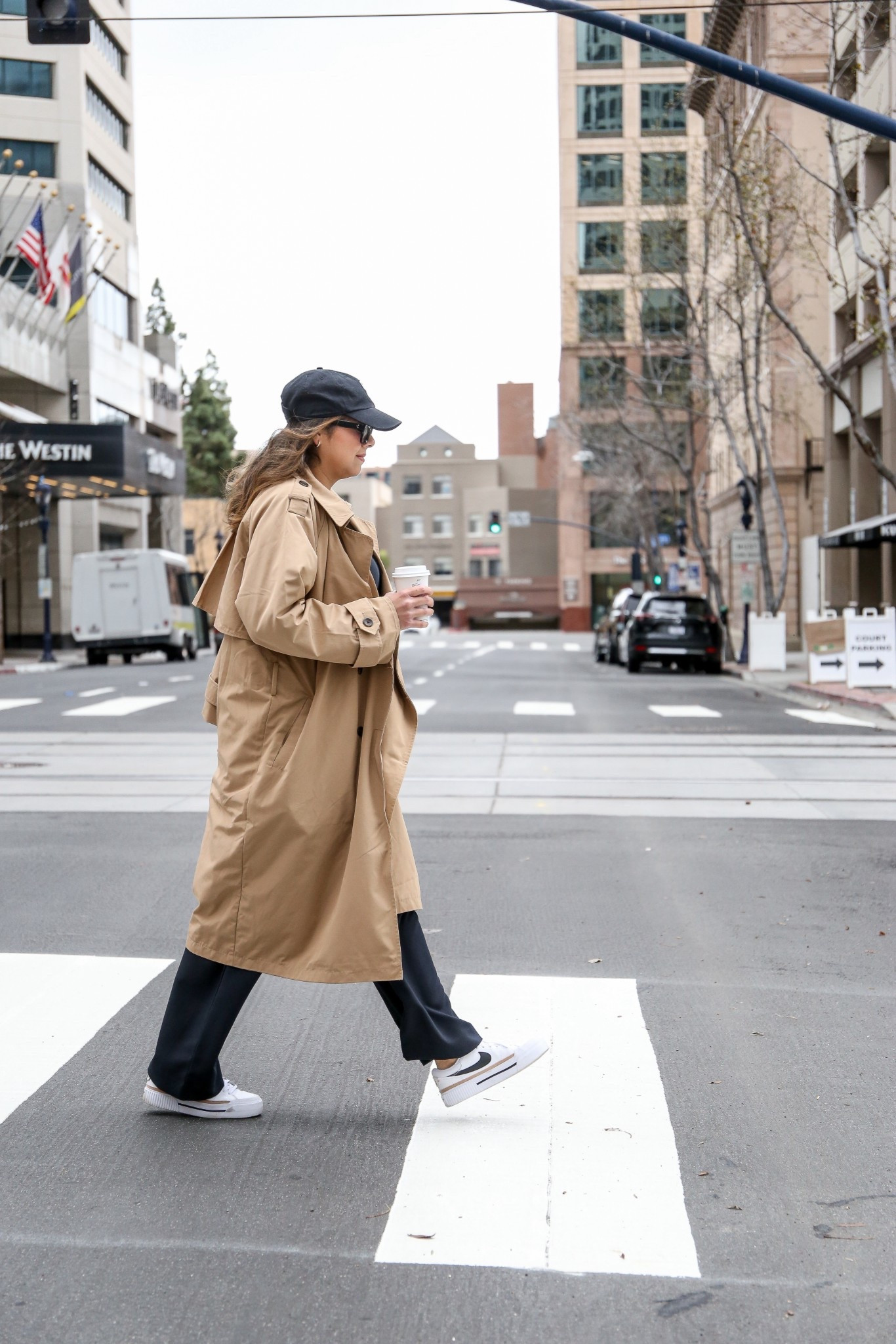 casual trench coat outfit with black trousers in downtown san diego

#LTKStyleTip #LTKSeasonal #LTKMidsize