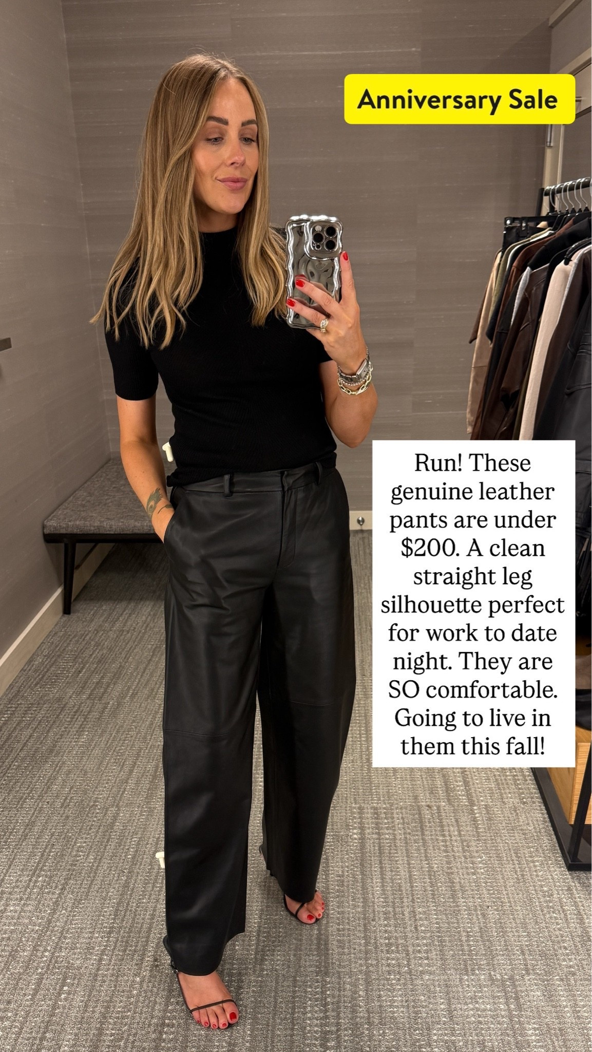 Fashion Jackson, NSALE Nordstrom anniversary sale. Leather pants true to size

#LTKOver40 #LTKSaleAlert #LTKWorkwear