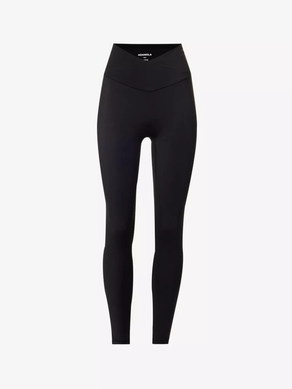 Ultimate wrap-over high-rise stretch-woven leggings | Selfridges