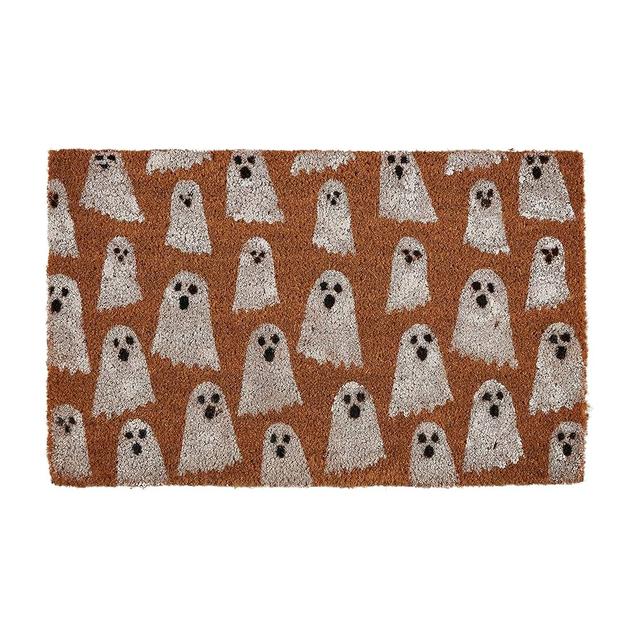 Mud Pie Glow Ghost Doormat; 18" x 29" | Amazon (US)