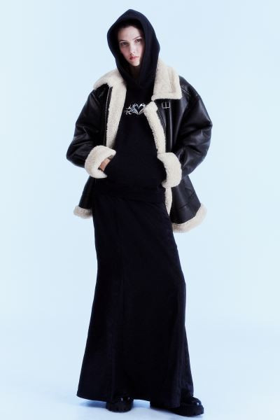 Oversized Teddy-fleece-lined Jacket | H&M (US + CA)