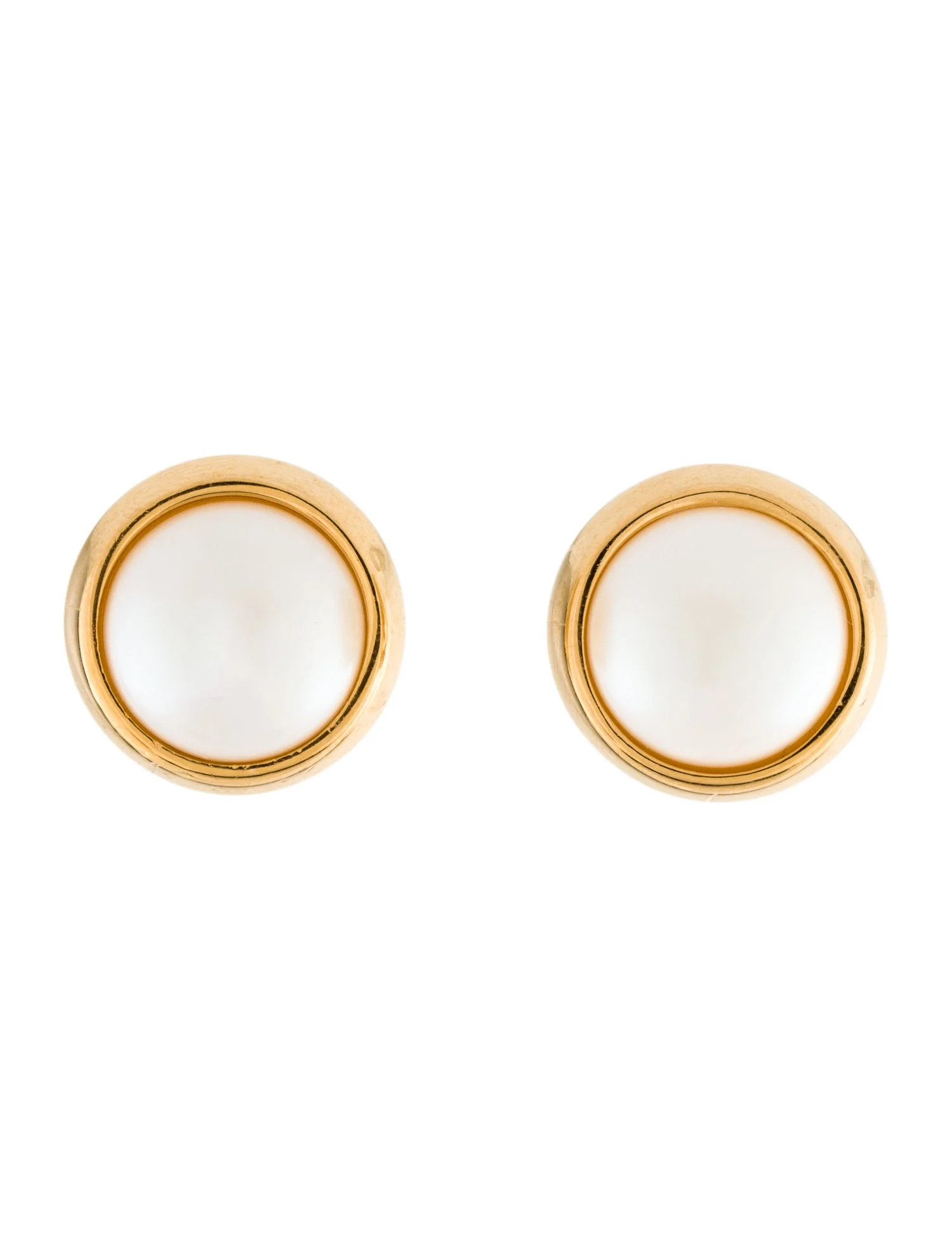 Faux Pearl Clip On Earrings | The RealReal
