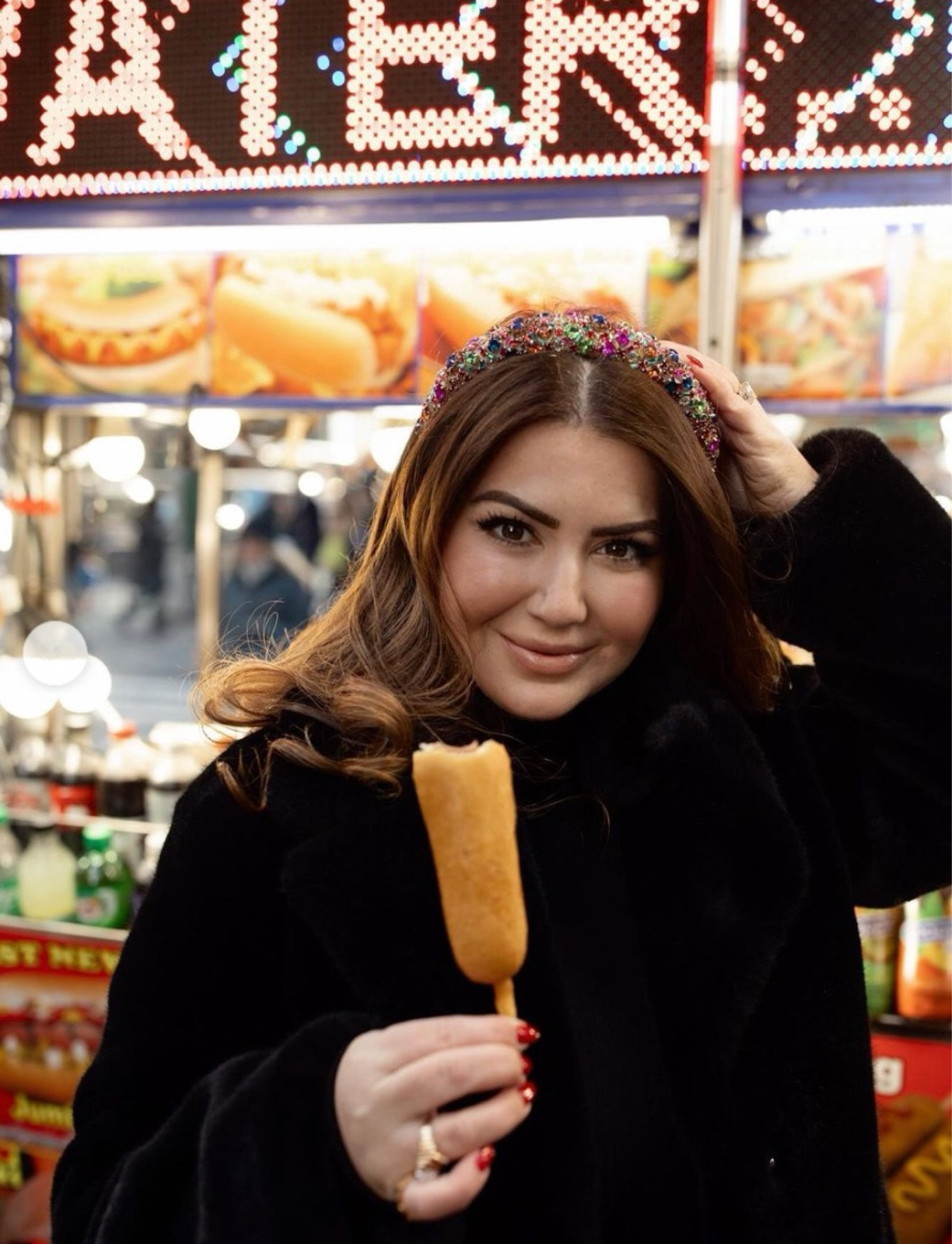 This is the mimi headband from Jennifer Behr that you all know I love! Adds a pop of glam to all of my outfits during the holiday season! #LTKstyletip 

#LTKHoliday #LTKGiftGuide #LTKSeasonal