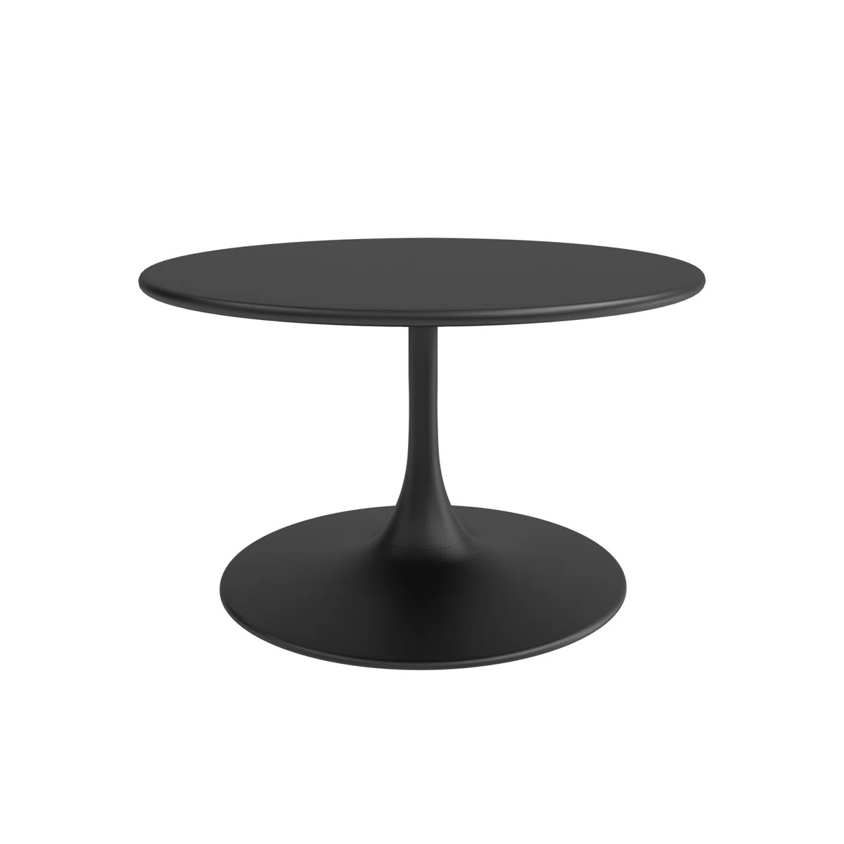 Jabarie 31" Round Steel Coffee Table with Pedestal Base for Indoors or Outdoors | Wayfair North America